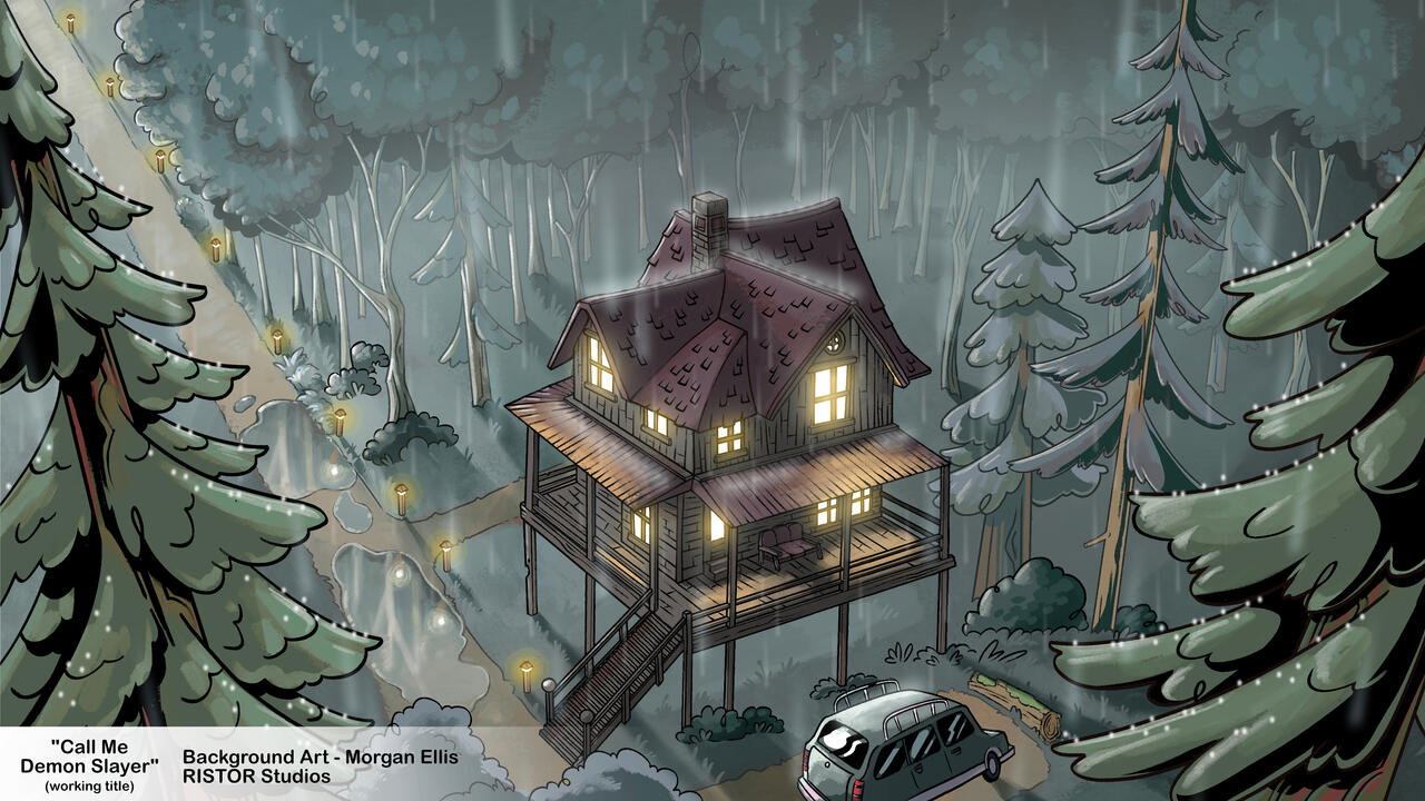 Call Me Demon Slayer - Night Background